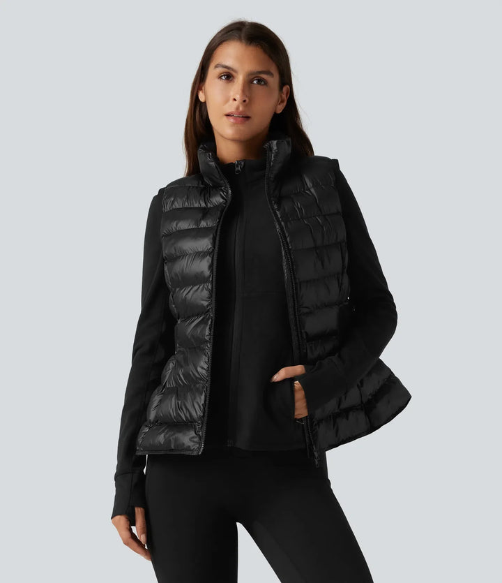 2-Piece Workout Padded Vest &amp; Jacket with Pockets