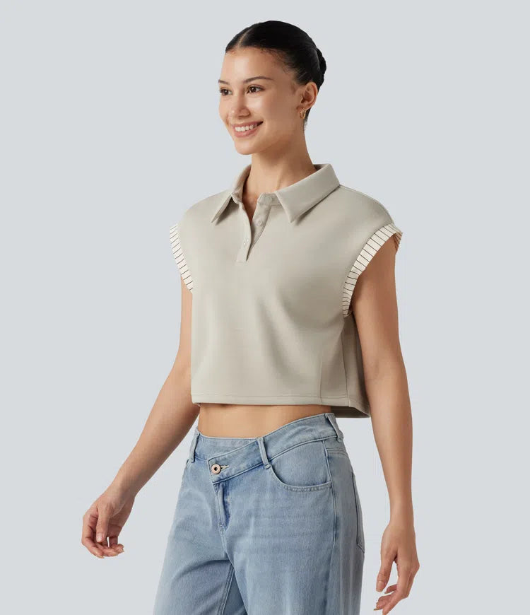 Dropped Short Sleeve colourBlock Casual T-Shirt