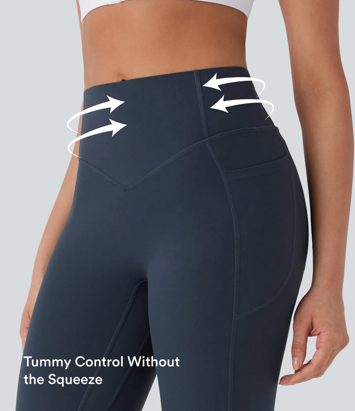 Halara UltraSculpt High Waisted Tummy Control Butt Lifting Ruched Pocket Shaping Yoga Leggings