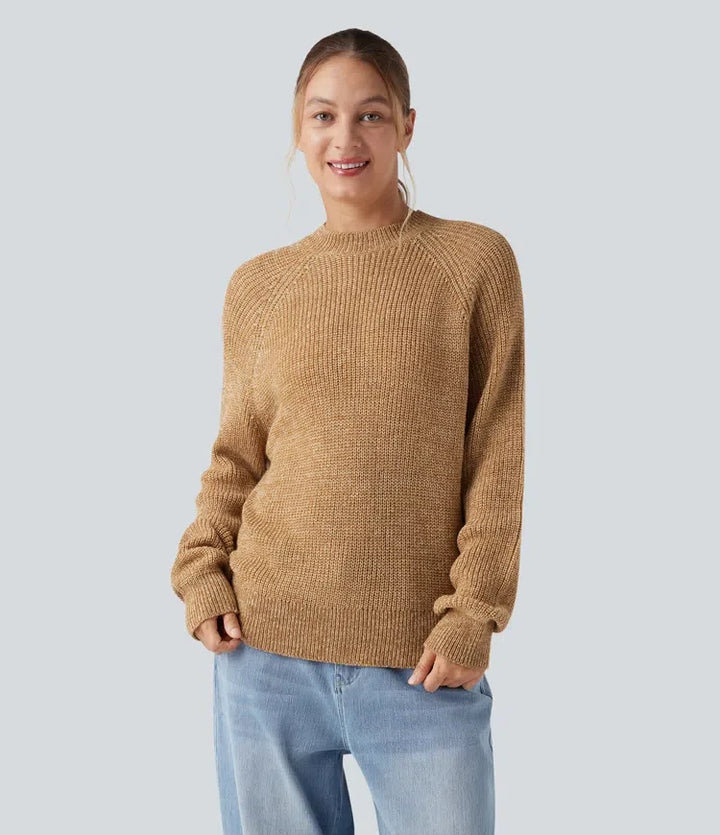 Round Neck Long Sleeve Casual Jumper