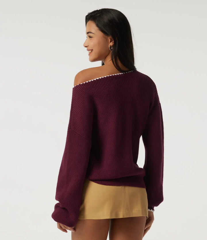 One Shoulder Long Sleeve Casual Jumper