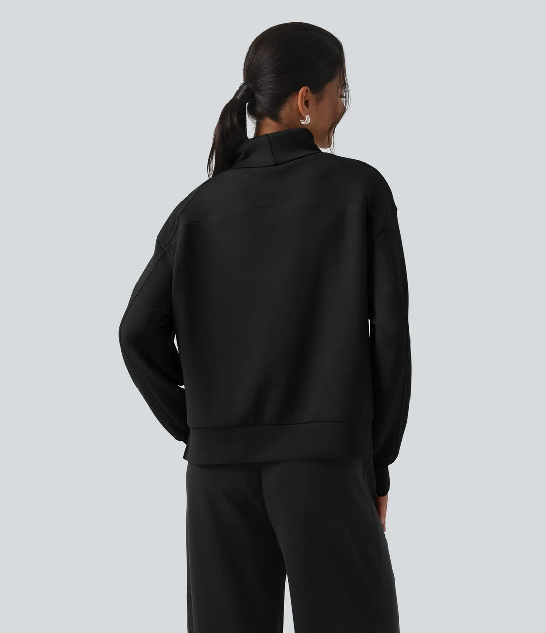 SpacerTek High Neck Long Sleeve Work Sweatshirt