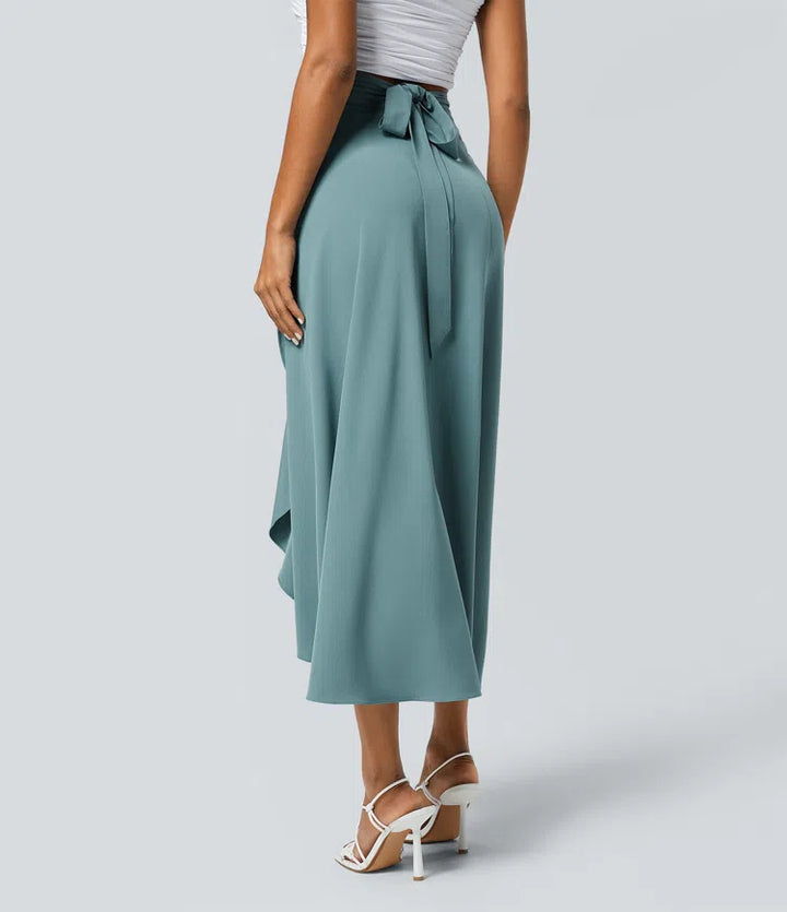 Breezeful High Waisted Wrapped Tie Back Quick Dry Skirt