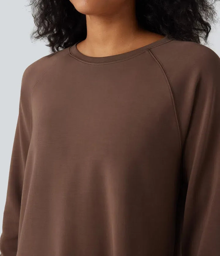 SpacerTek Round Neck Long Sleeve Casual Sweatshirt