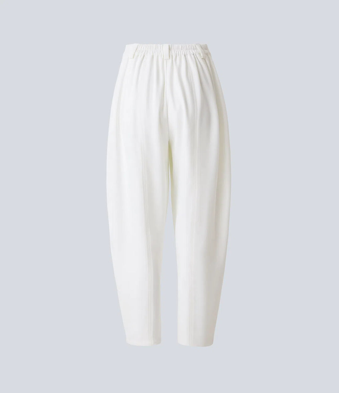 Mid Rise Pocket Barrel Leg Work Trousers