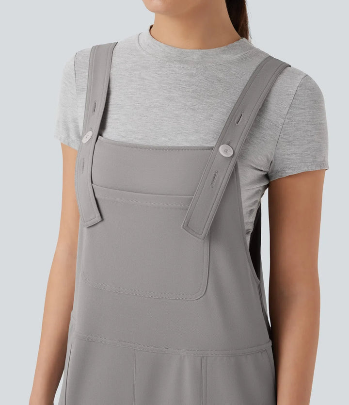 Halara Flex Crepe Casual Harem Overalls with Pockets