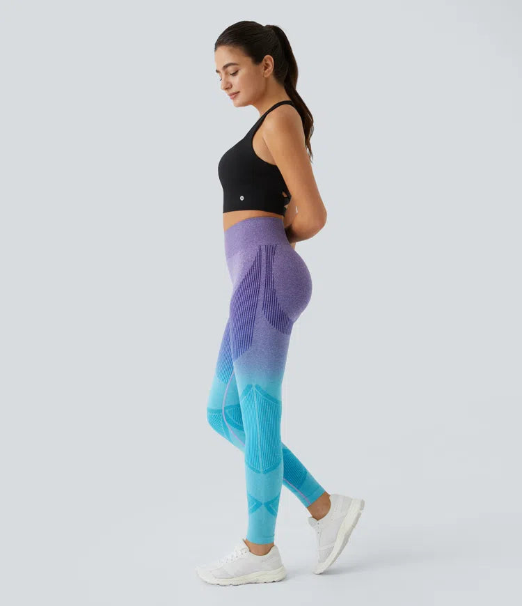 OneForm Seamless Flow High Waisted Gradient Running Leggings