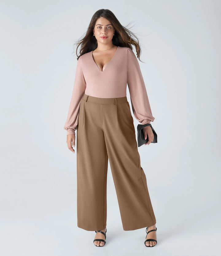 Halara Flex™ DayStretch High Waisted Pocket Straight Leg Work Plus Size Pants