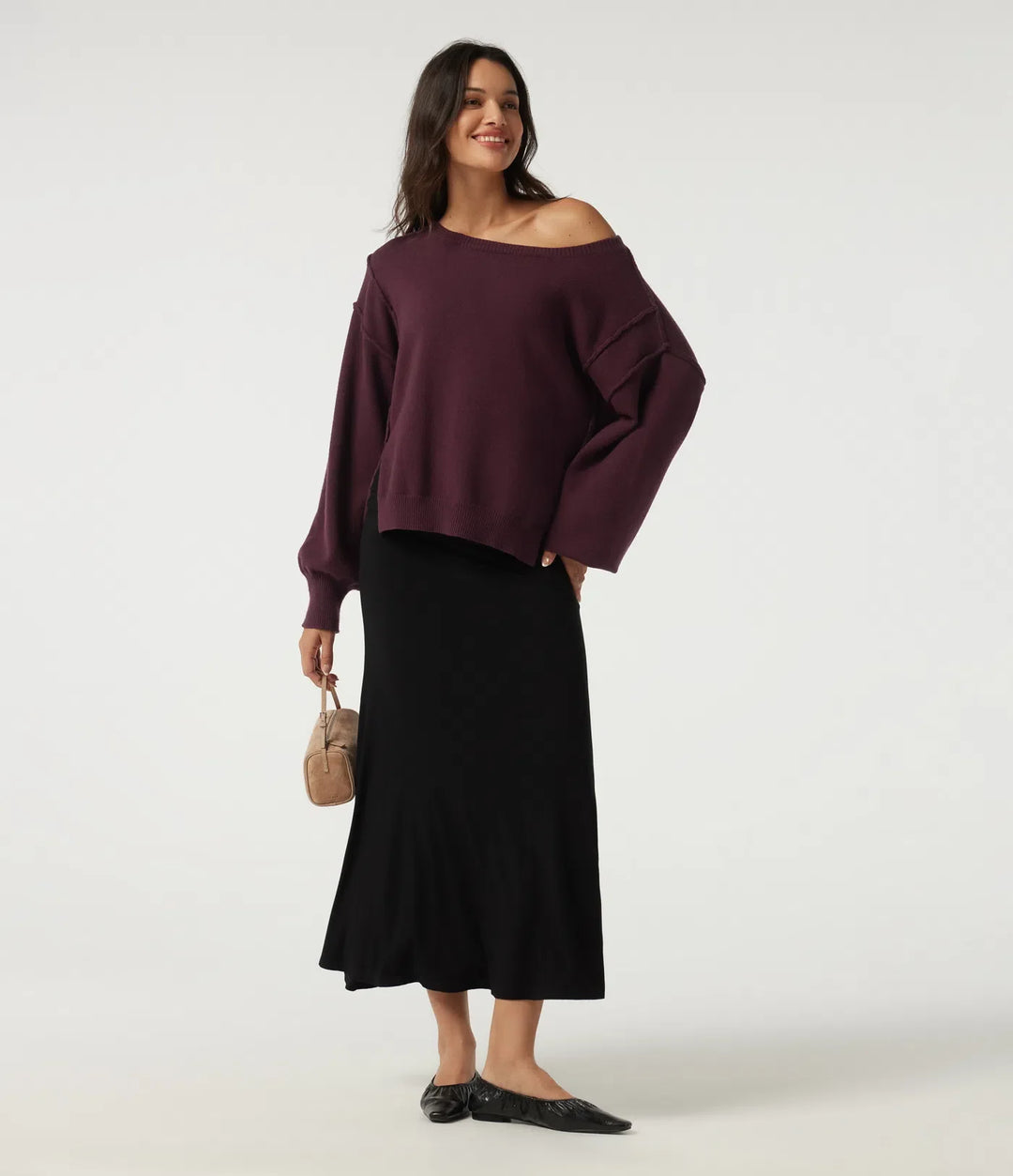 One Shoulder Long Sleeve Casual Jumper