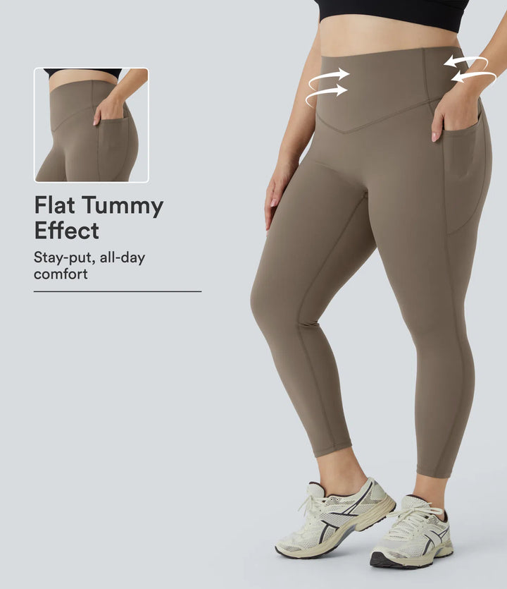 Halara UltraSculpt High Waisted Tummy Control Pocket Shaping Training Plus Size Leggings