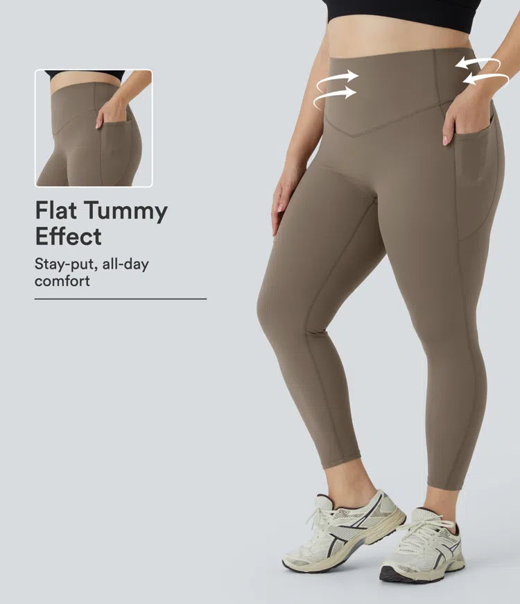Halara UltraSculpt High Waisted Tummy Control Pocket Shaping Training Plus Size Leggings