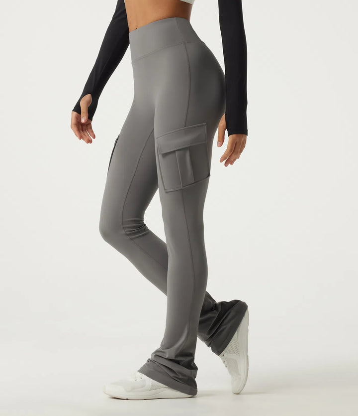 Halara UltraSculpt High Waisted Bootcut Stacked Yoga Leggings with Pockets