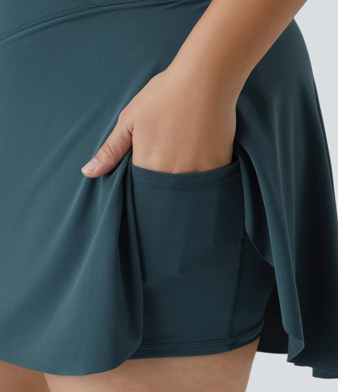 Everyday SoftlyZero Airy Crossover Pocket 2-in-1 InstantCool Tennis Plus Size Skirt-Lucid