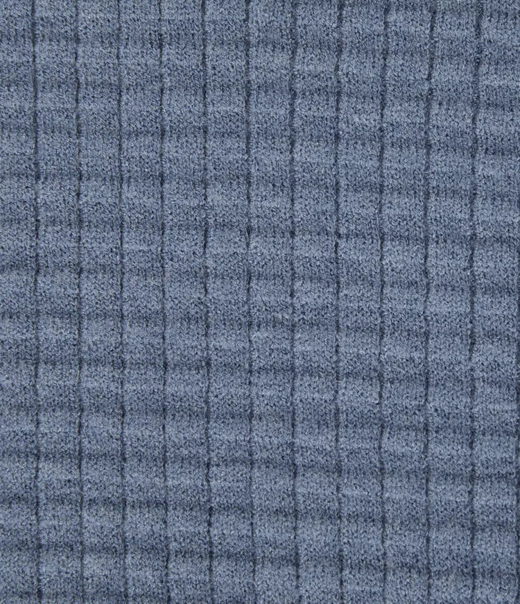 Round Neck Long Sleeve Curved Hem Work Jumper