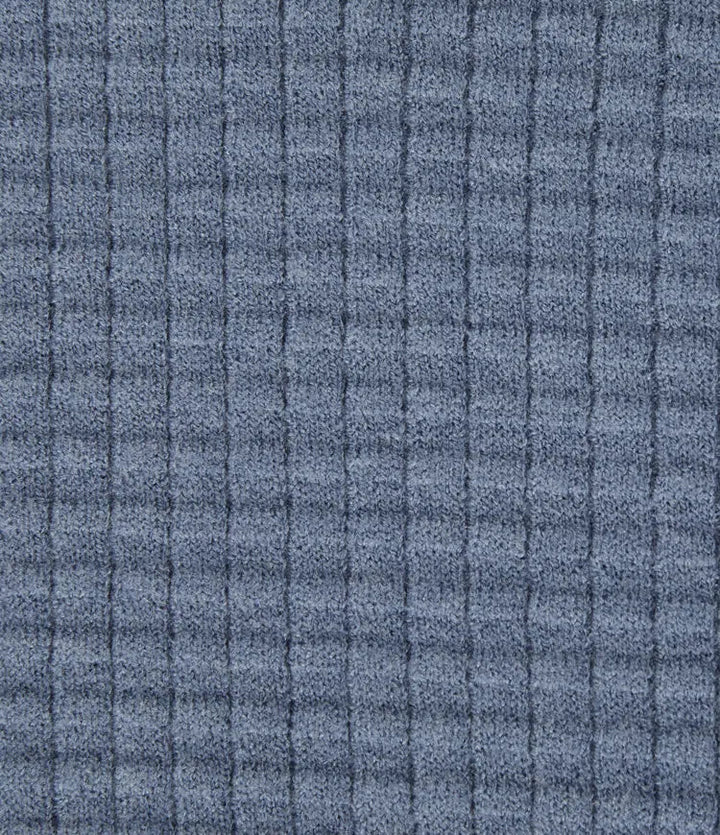 Round Neck Long Sleeve Curved Hem Work Jumper
