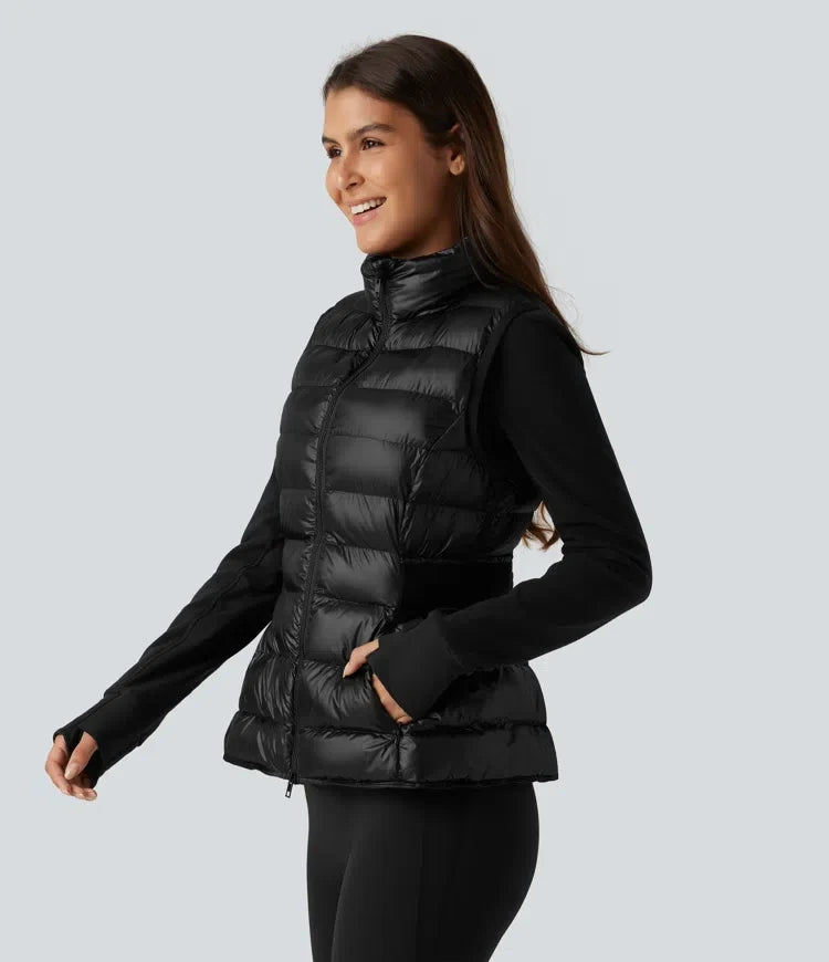 2-Piece Workout Padded Vest &amp; Jacket with Pockets