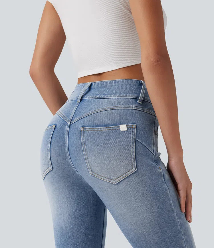 Halara Flex Mid Rise Skinny Casual Jeans with Pockets