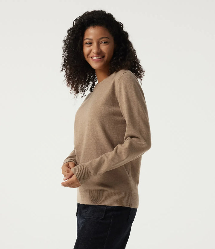 Round Neck Long Sleeve Work Jumper