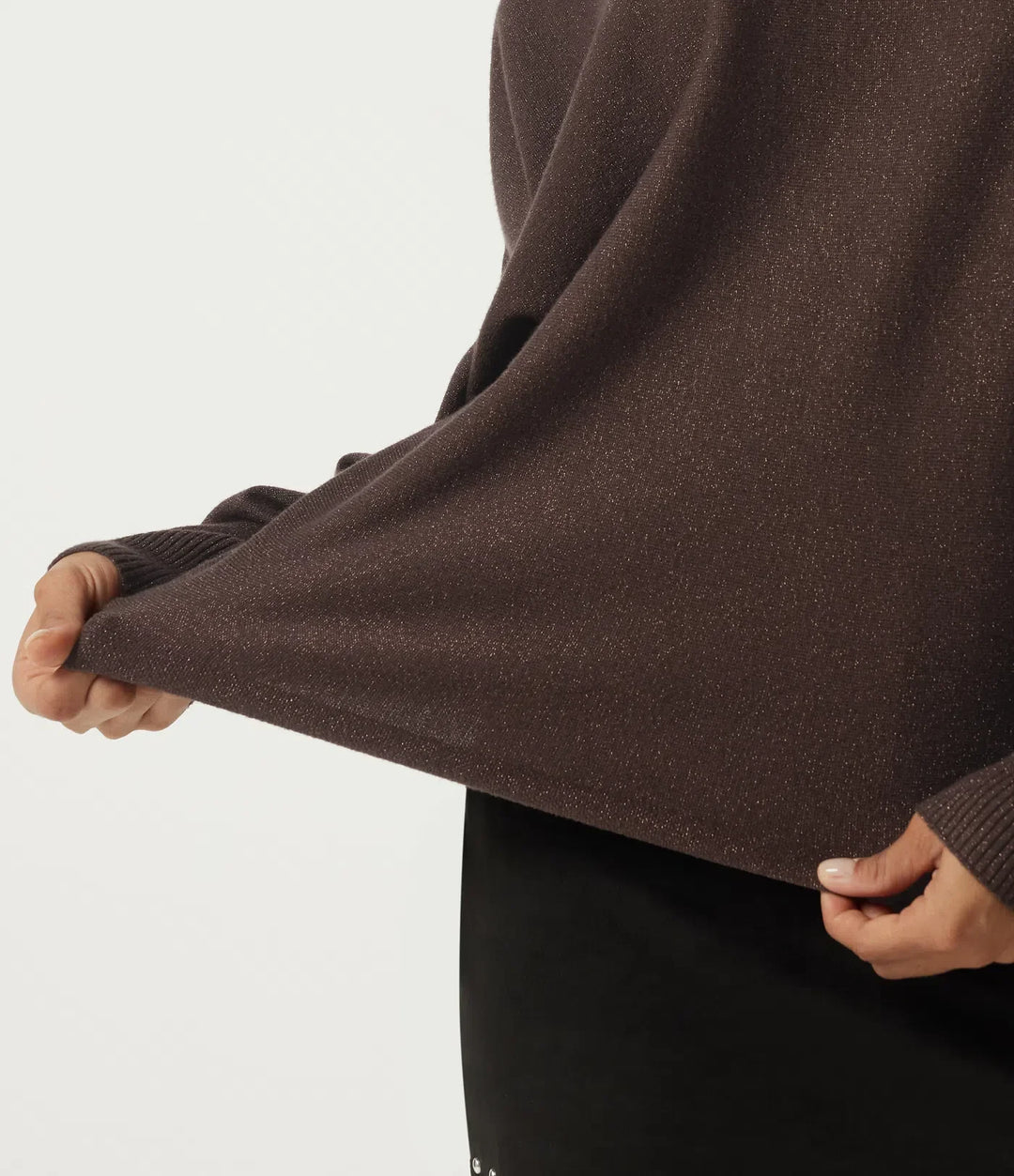 Round Neck Long Sleeve Tie Back Casual Jumper