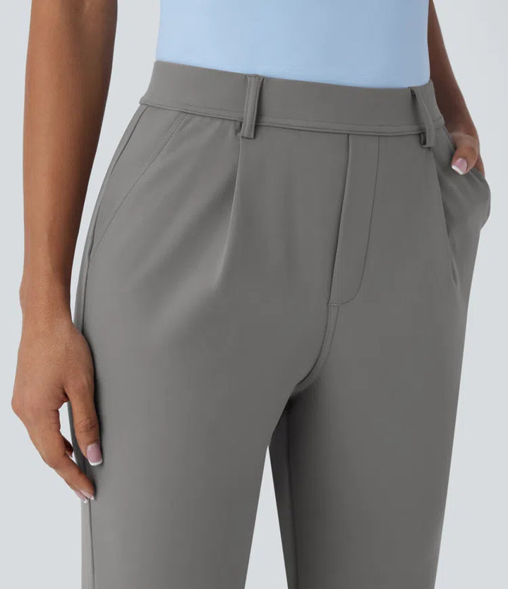 Halara Flex DayStretch High Waisted Pocket Ankle Length Tapered Work Trousers
