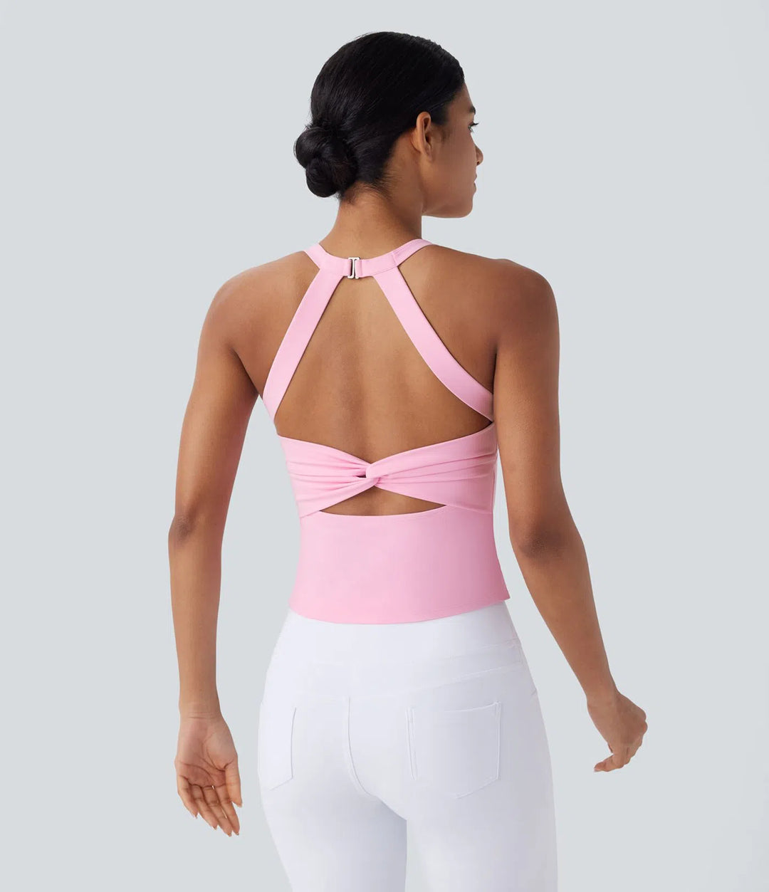 SoftlyZero Plush Cut Out Yoga Tank Vest Top A-D Cups