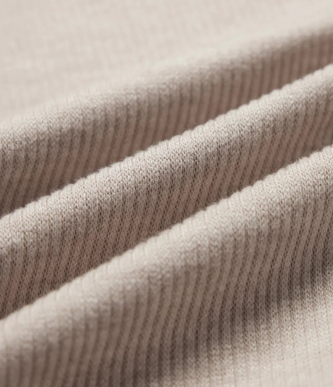 Ribbed Knit Lapel Long Sleeve Casual Top