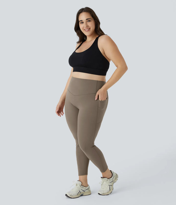 Halara UltraSculpt High Waisted Tummy Control Pocket Shaping Training Plus Size Leggings