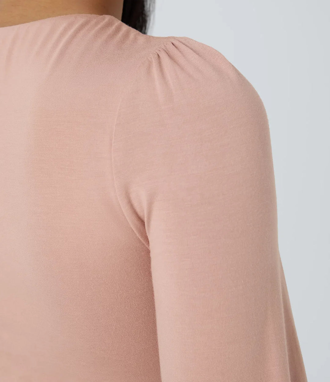 Round Neck Long Sleeve Casual Bodysuit