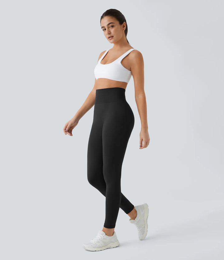 OneForm Seamless Flow High Waisted Ruched Plain Leggings