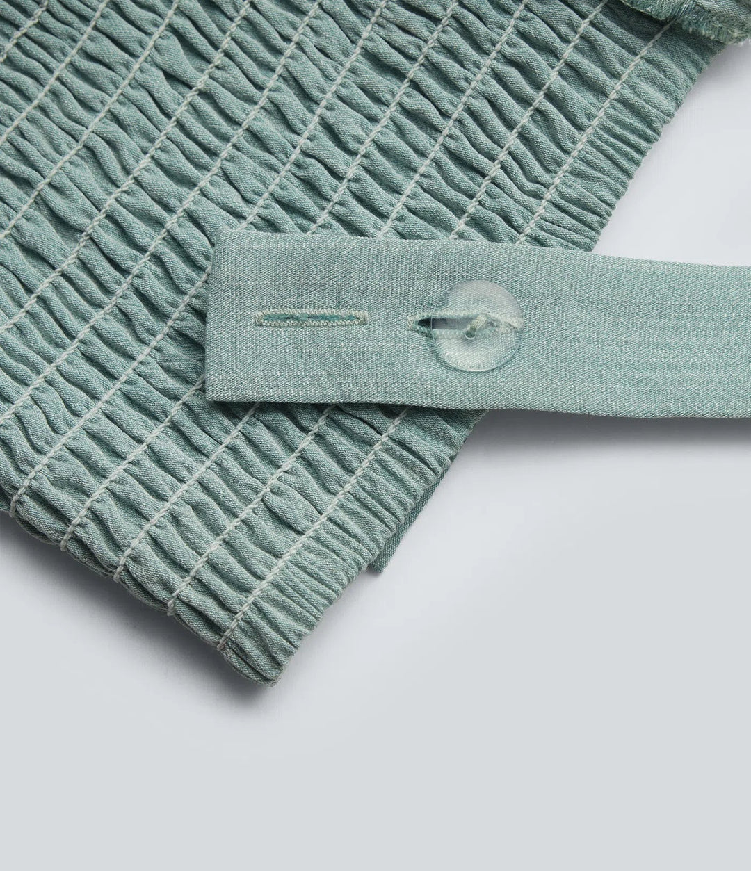 Square Neck Shirred Linen-Feel Jumpsuit-Easy Peezy Edition