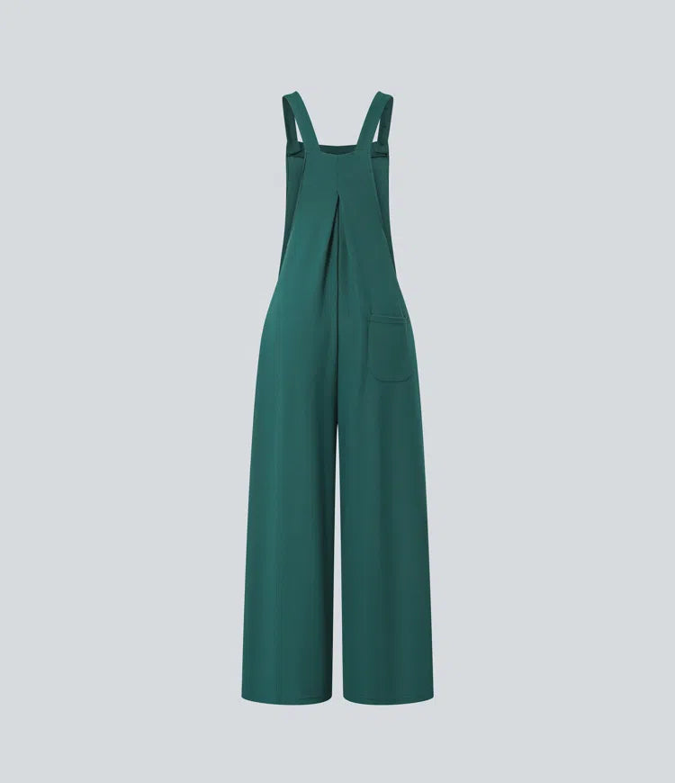 Pockets Waffle Casual Dungarees