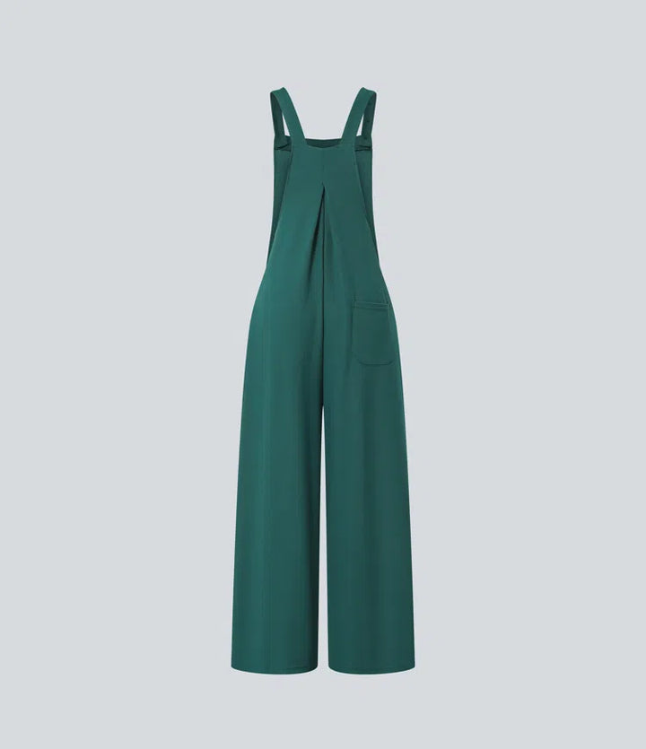 Pockets Waffle Casual Dungarees
