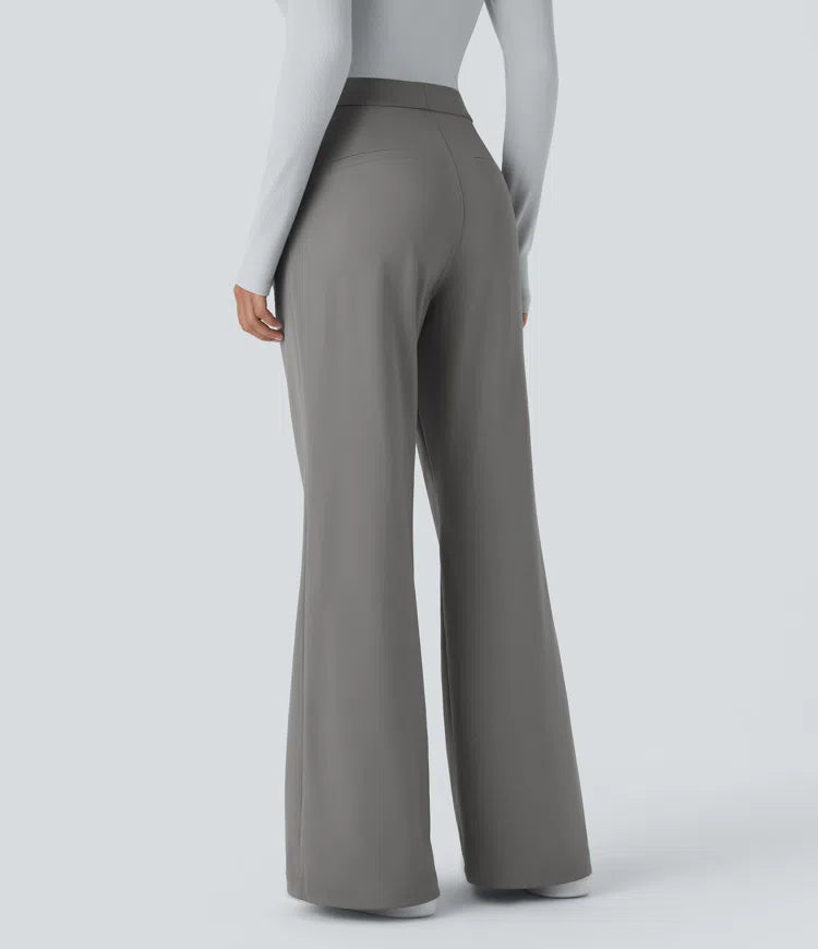 Halara Flex DayStretch High Waisted Pocket Work Flare Trousers