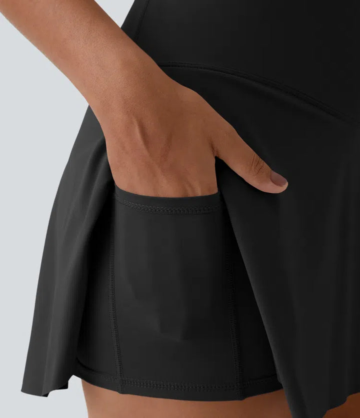 Everyday SoftlyZero Airy Crossover 2-in-1 Side Pocket InstantCool Mini Tennis Skirt-Lucid