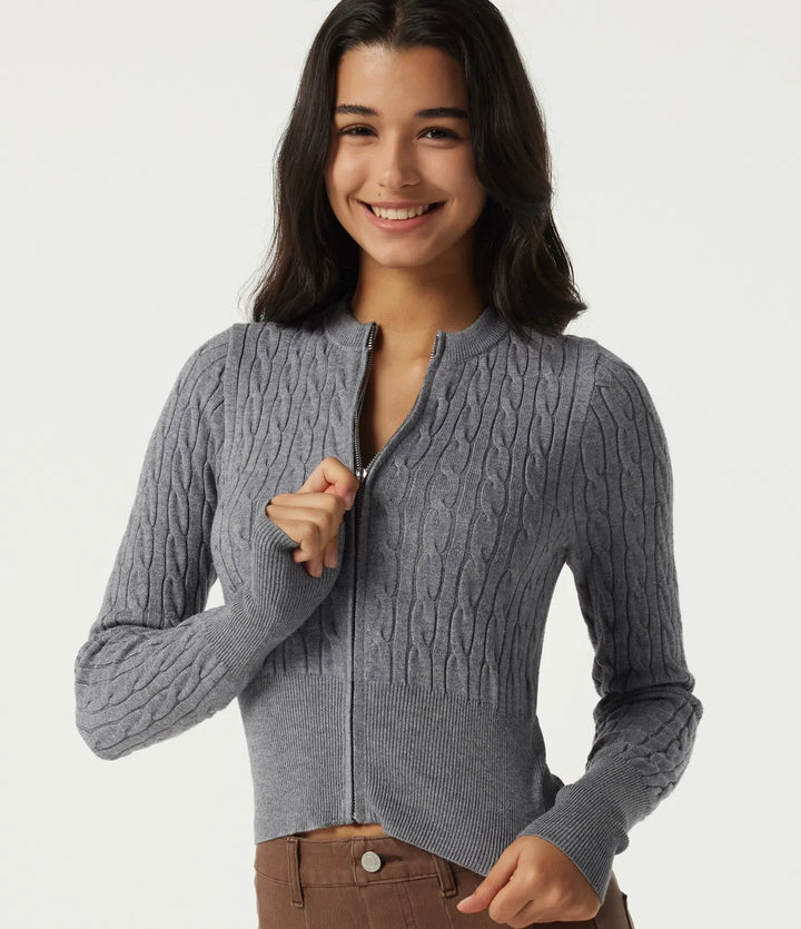 Round Neck Long Sleeve Casual Jumper