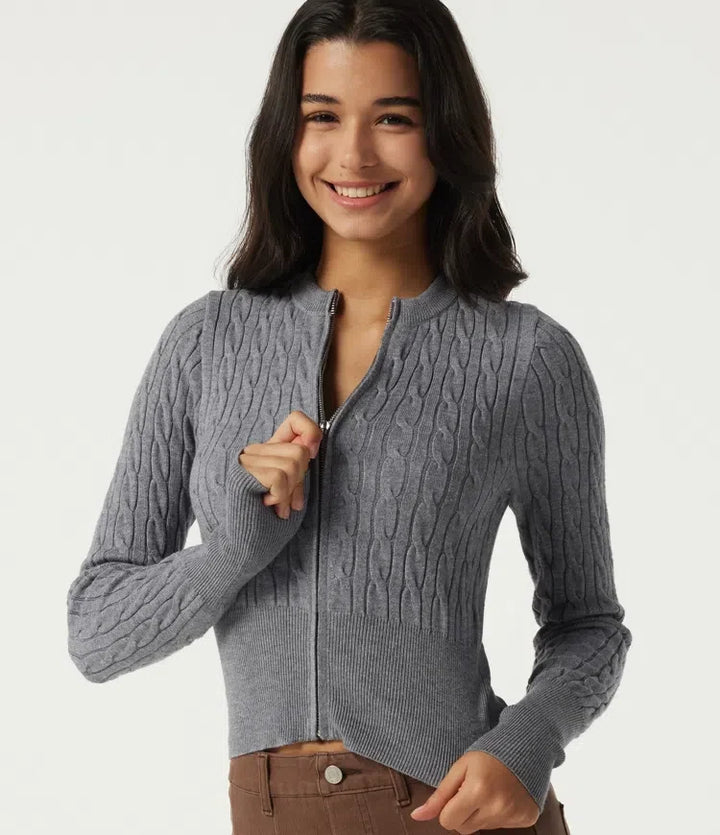 Round Neck Long Sleeve Casual Jumper
