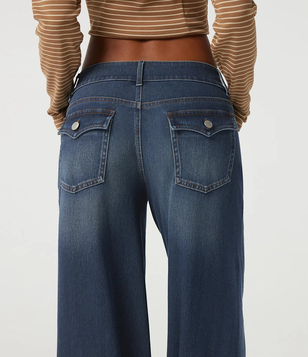 Halara Flex Low Rise Baggy Casual Cotton Jeans with Pockets