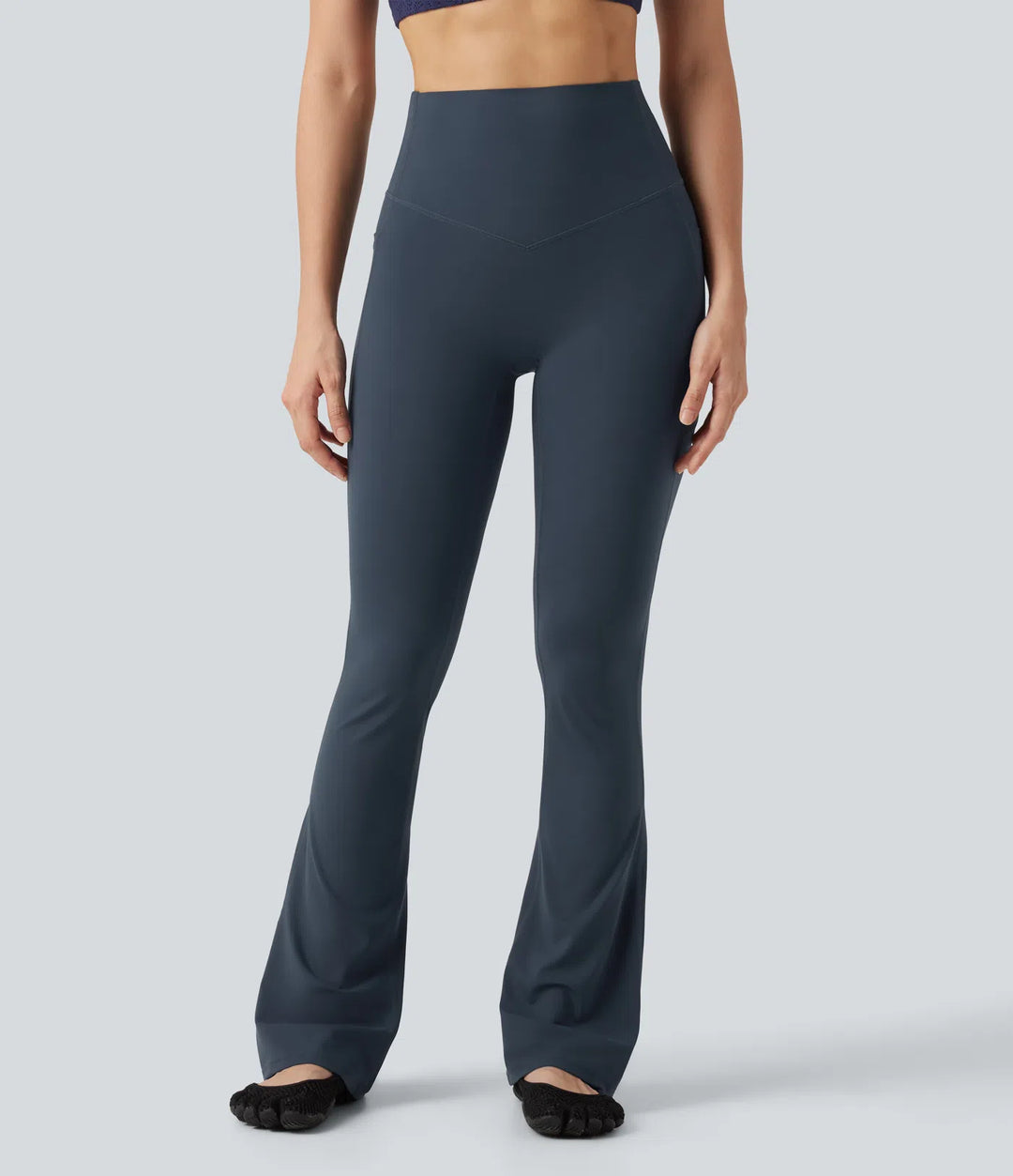 Halara UltraSculpt High Waisted Tummy Control Shaping Bootcut Yoga Leggings with Pockets