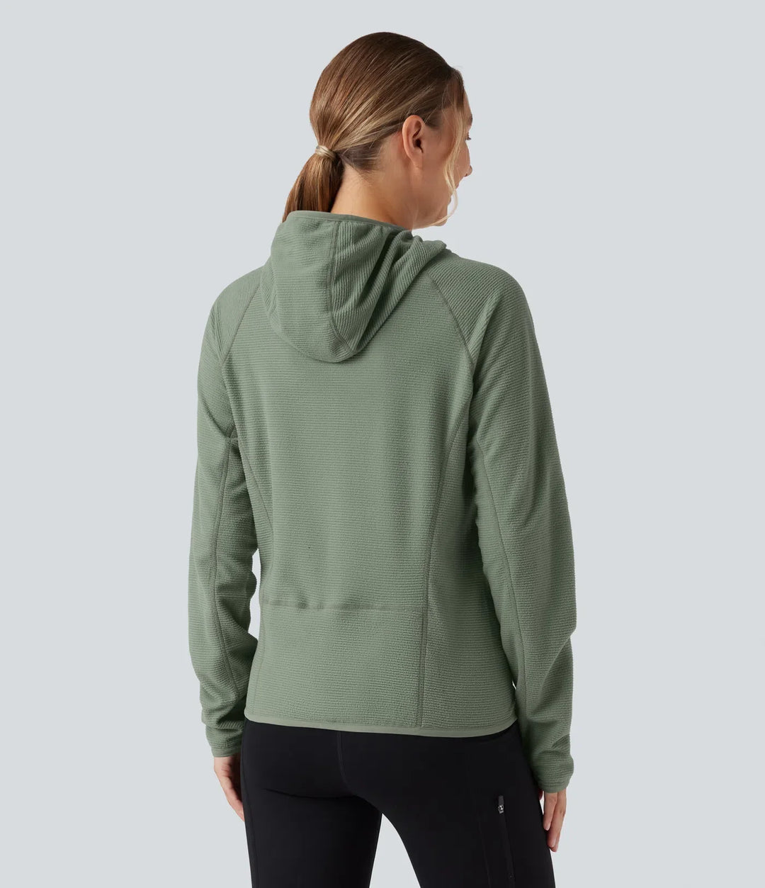 Hooded Long Sleeve Fleece Casual Sweatshirt with Pocket
