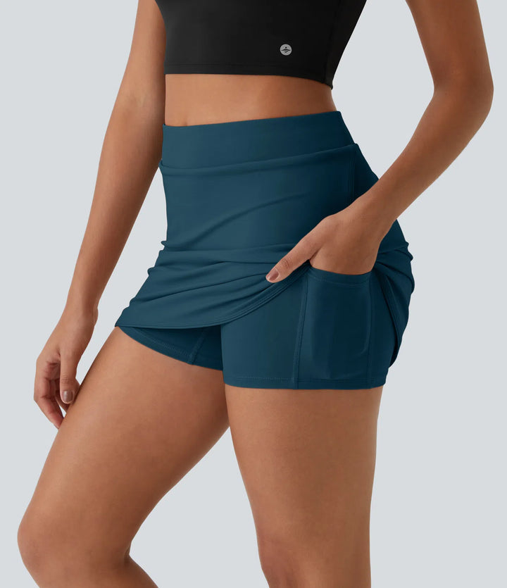 Everyday High Waisted Pocket 2-in-1 Micro Mini Golf Skirt-Clarity