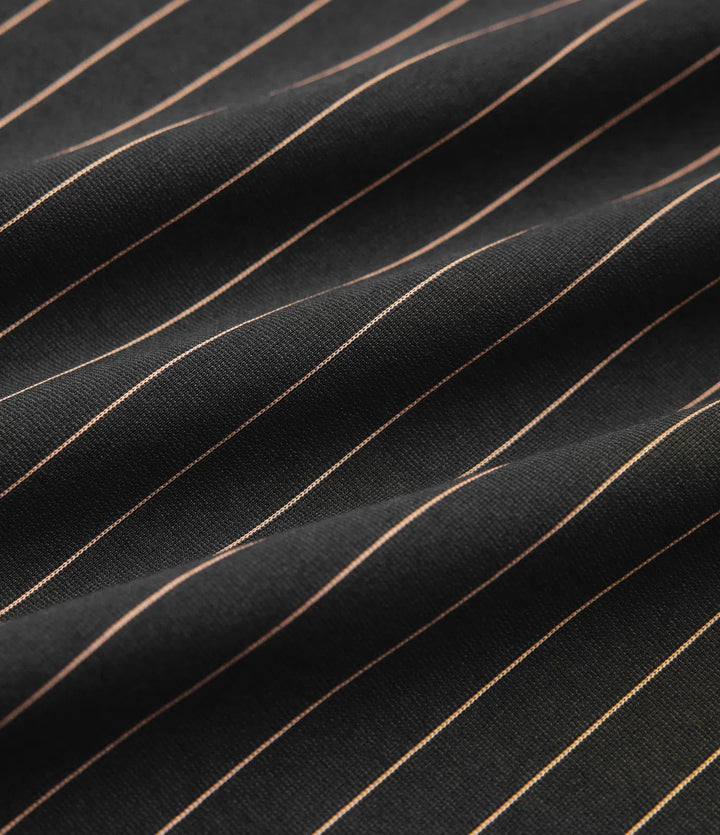 Boat Neck Sleeveless Tie Side Cool Touch Stripe Work Jumpsuit with Pockets-Easy Peezy Edition