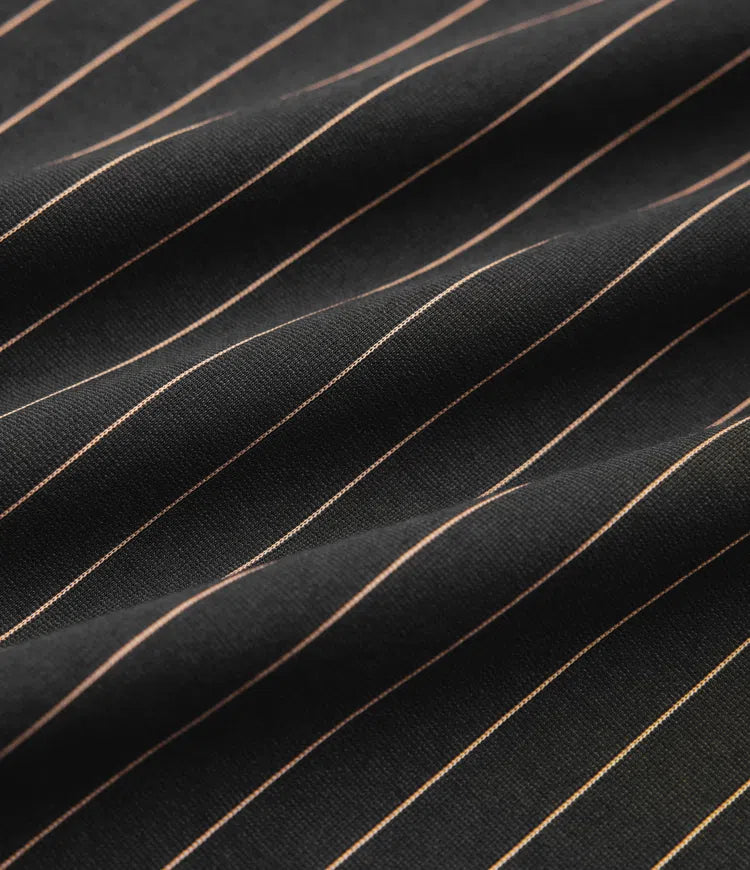 Boat Neck Sleeveless Tie Side Cool Touch Stripe Work Jumpsuit with Pockets-Easy Peezy Edition