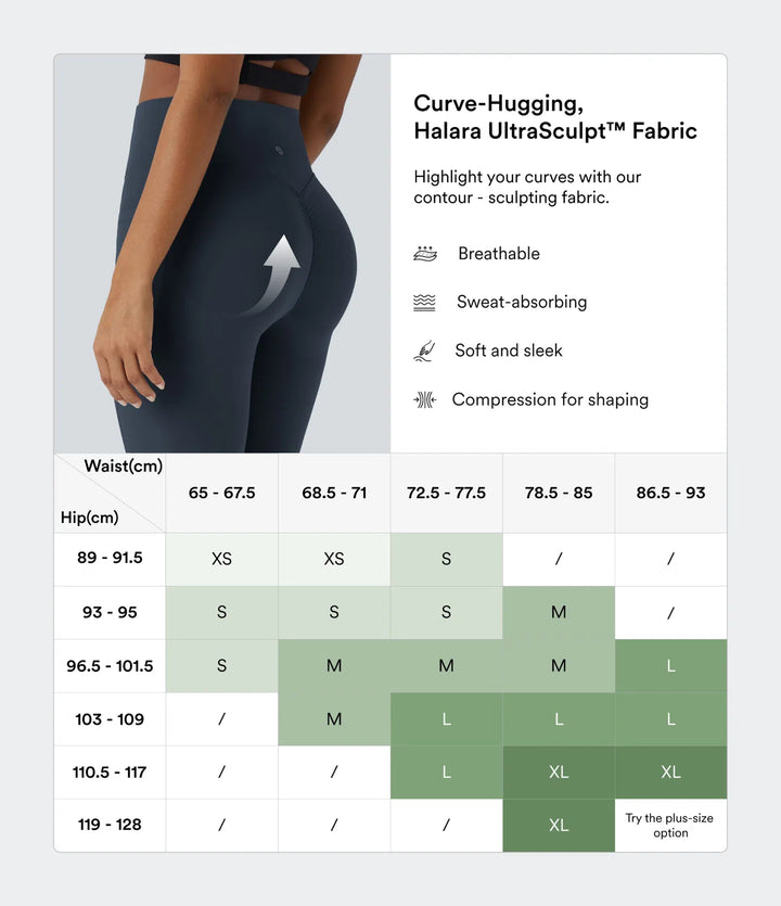 Halara UltraSculpt High Waisted Scrunch Butt Lifting Tummy Control Pocket Shaping Training Leggings