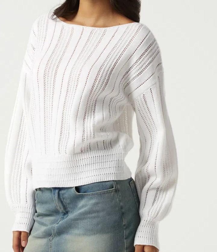 Round Neck Long Sleeve Casual Jumper