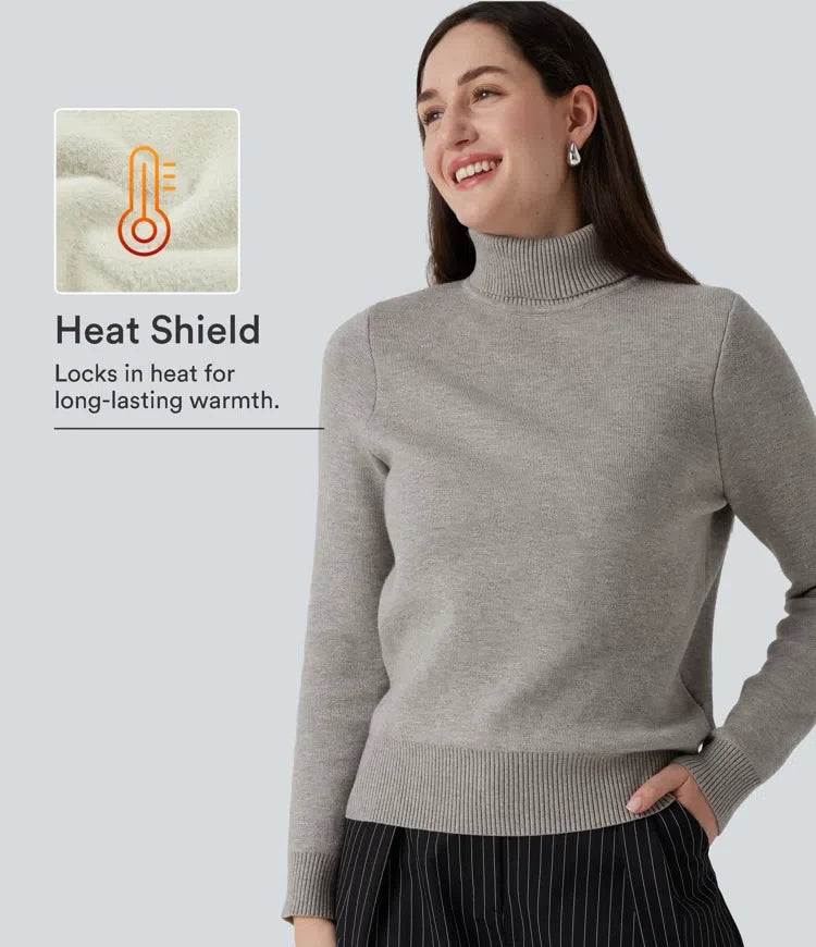 High Neck Long Sleeve Work Jumper