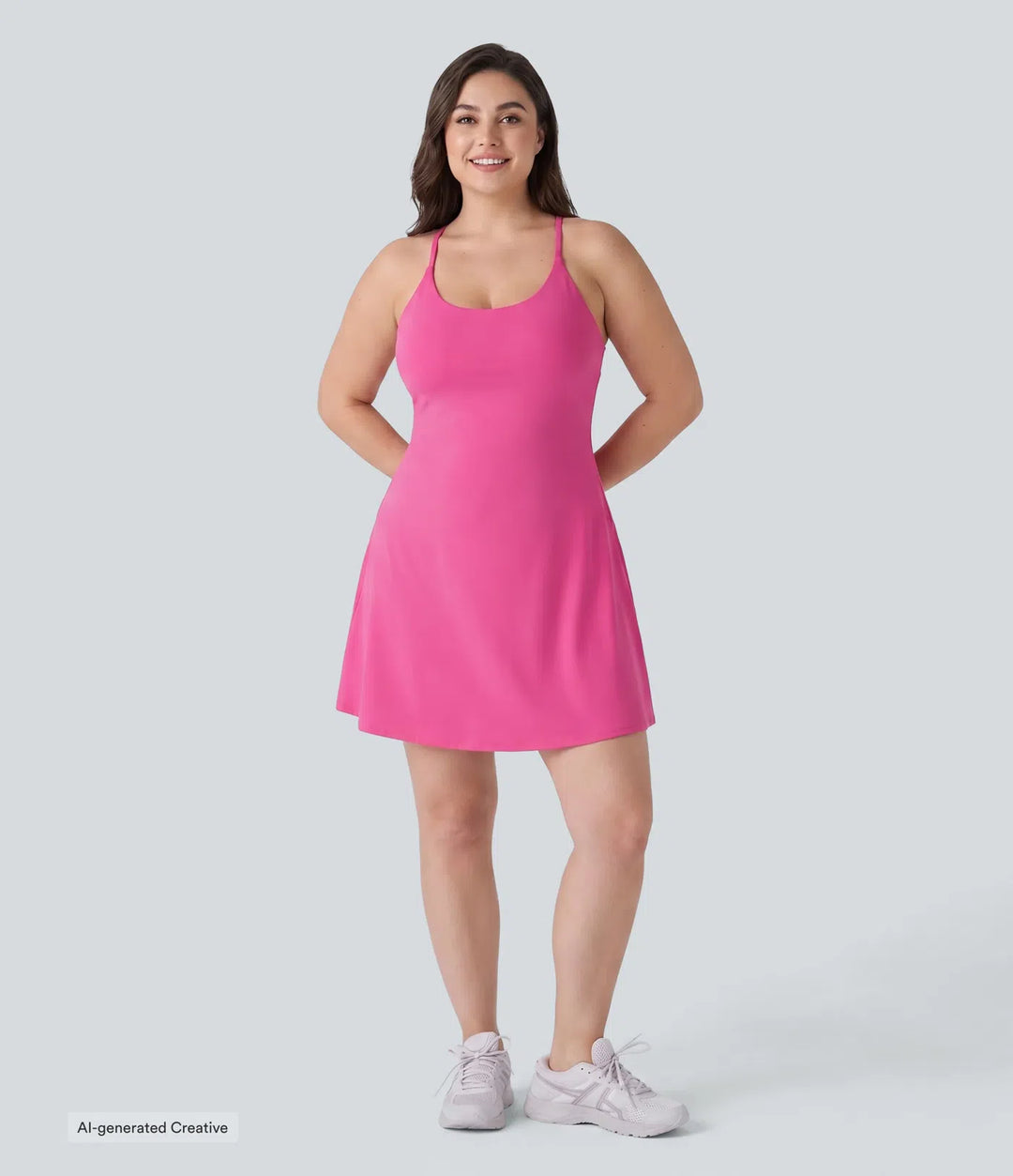Softlyzero Plush Backless Active Plus Size Dress-Longer Length-Easy Peezy Edition