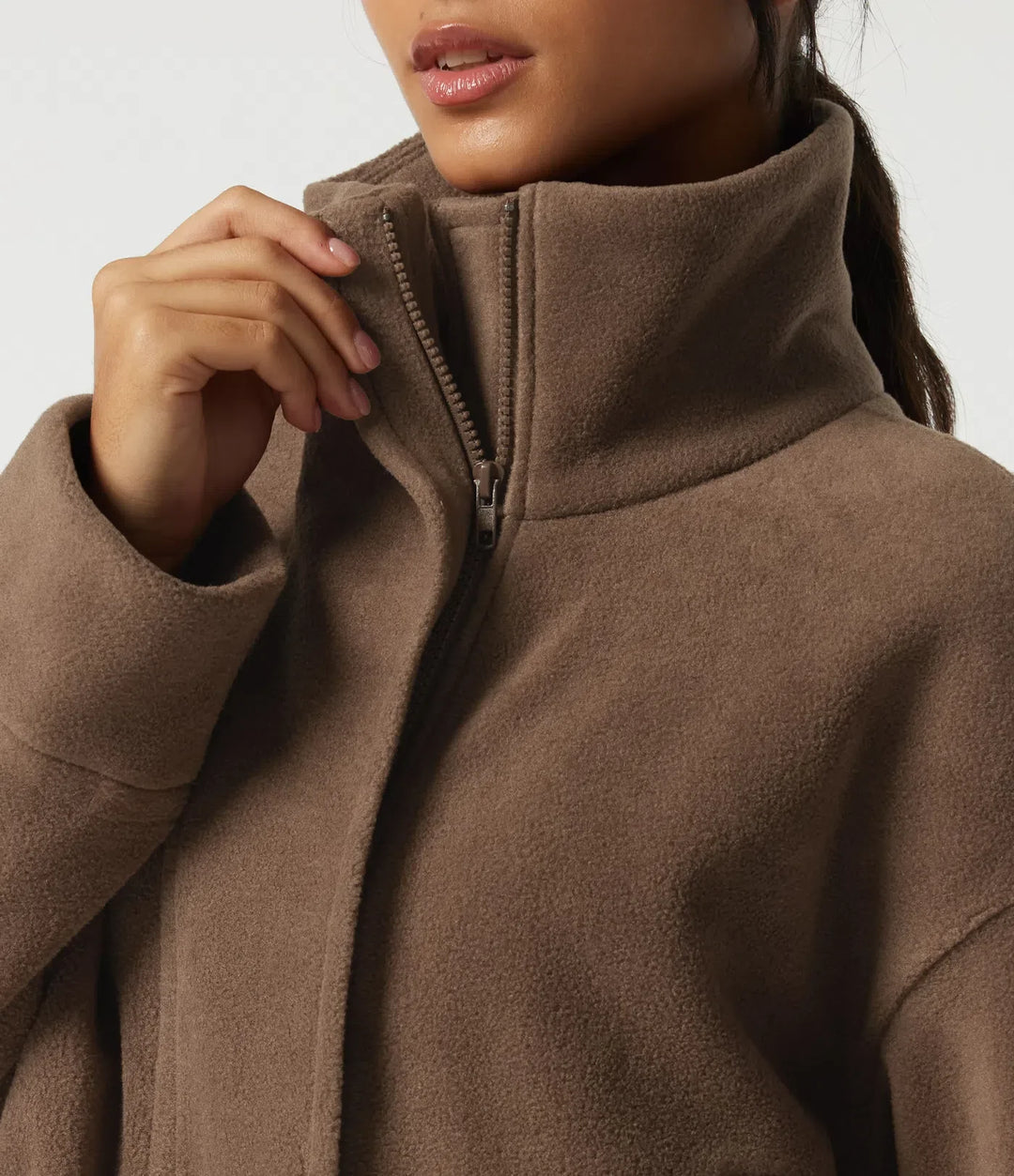 High Neck Long Sleeve Workout Jacket