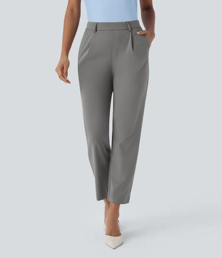 Halara Flex DayStretch High Waisted Pocket Ankle Length Tapered Work Trousers
