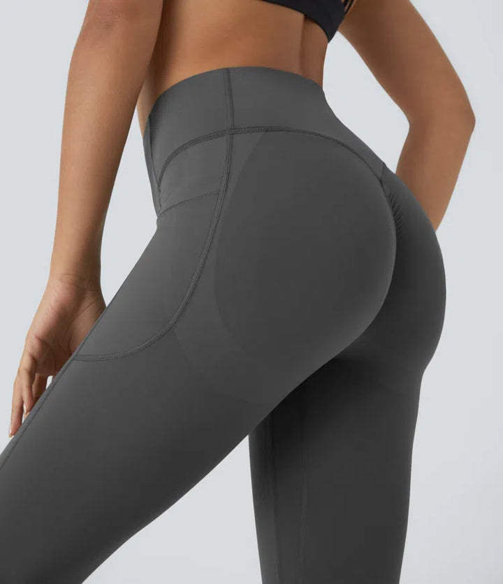Halara UltraSculpt High Waisted Scrunch Butt Lifting Tummy Control Pocket Shaping Capri Training Leggings