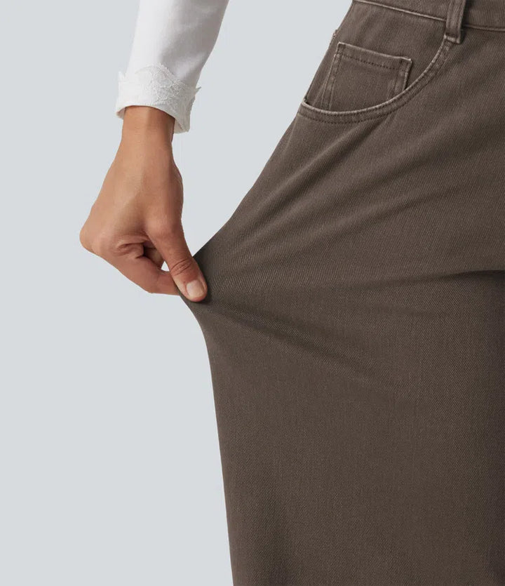 Halara Flex Low Rise Wide Leg Casual Jeans with Pockets